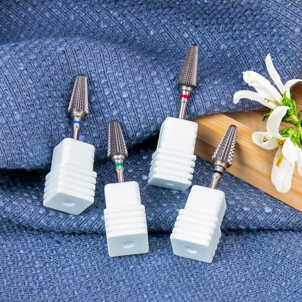 5 in 1 Carbide Tungsten Nail Bit Dual Rotation Volcano/Tornado Milling Cutters Fast Remove Acrylic Hard Gel ManucureTools - Image 6