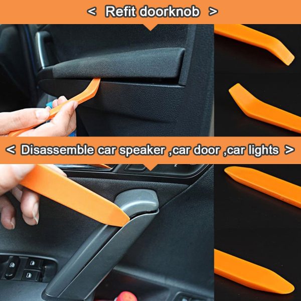 Auto Door Clip Panel Trim Removal Tools Kits Navigation Blades Disassembly Plastic - Image 3