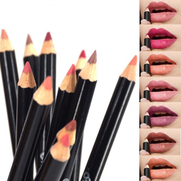 12 Assorted Colors Lipstick Eyeliner Pen - Image 2