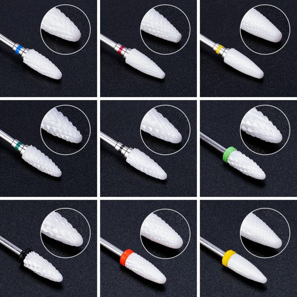 Dmoley Ceramic Nail Drill Bit Electric Manicure Drills For Machine Milling Cutter Nail Files Buffer Nail Art Equipment Accessory - Image 5