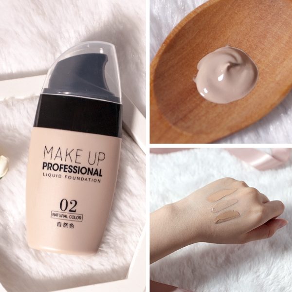 Face Make Up Foundation Cream Professional Full Coverage Liquid Oil Control Concealer Foundation Base Cosmetics - Image 2