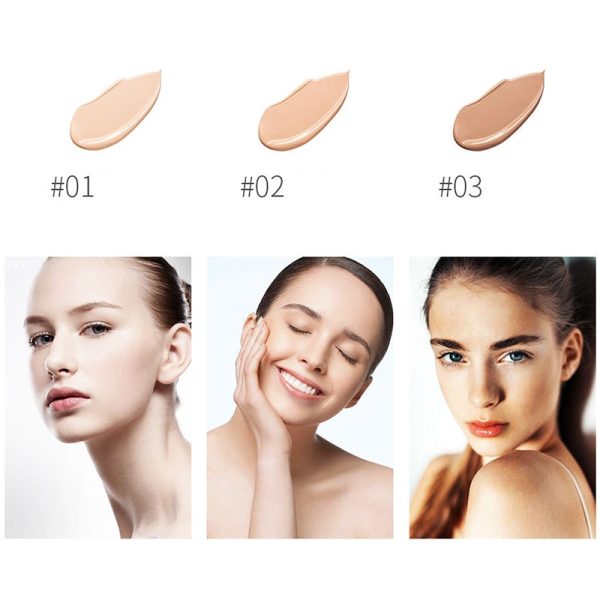 Face Make Up Foundation Cream Professional Full Coverage Liquid Oil Control Concealer Foundation Base Cosmetics - Image 3