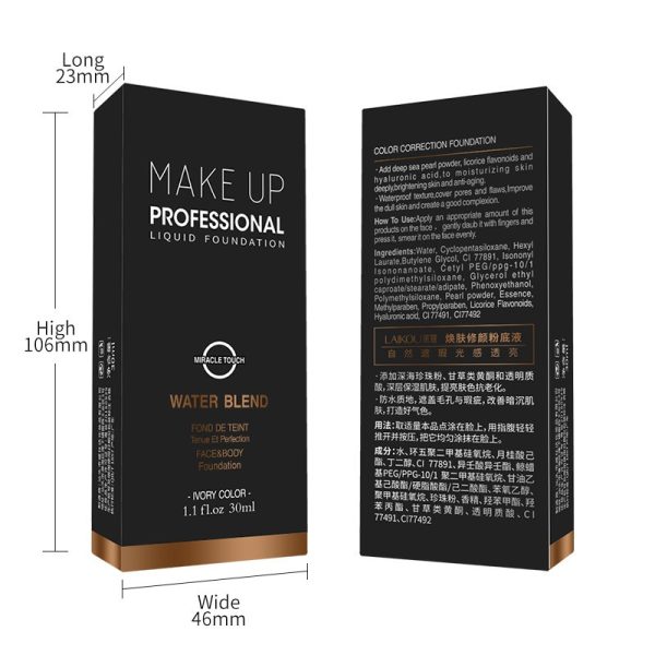 Face Make Up Foundation Cream Professional Full Coverage Liquid Oil Control Concealer Foundation Base Cosmetics - Image 6