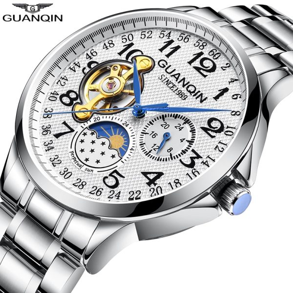 GUANQIN New model automatic business watch men waterproof men's watches