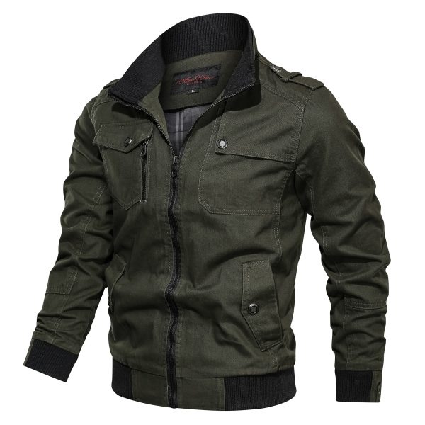 New Jacket Men Fashion Slim Bomber Windbreaker Jackets - Image 2