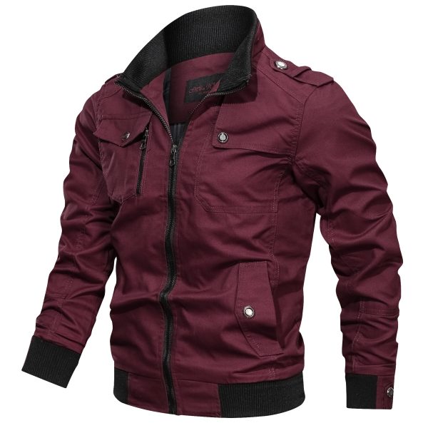 New Jacket Men Fashion Slim Bomber Windbreaker Jackets - Image 4