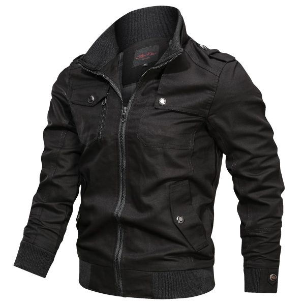 New Jacket Men Fashion Slim Bomber Windbreaker Jackets - Image 3