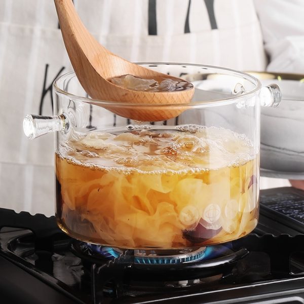 Transparent Glass Bowl Kitchen Cooking Tools - Image 2