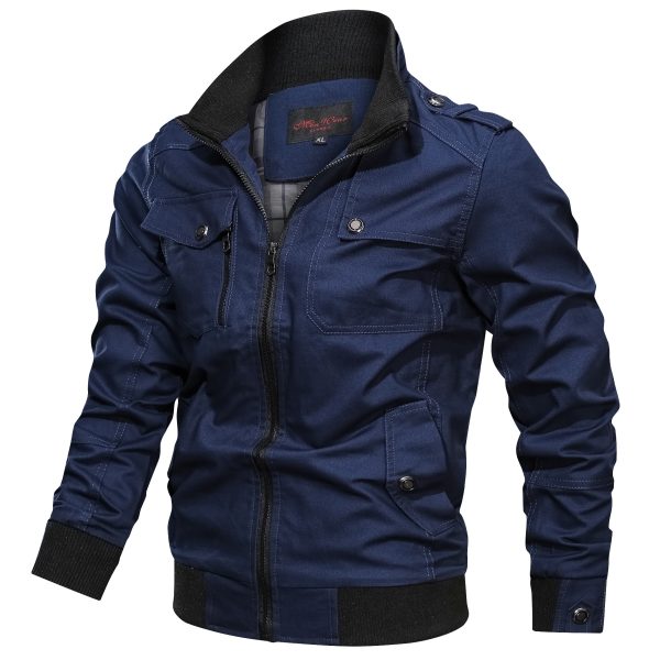 New Jacket Men Fashion Slim Bomber Windbreaker Jackets - Image 5