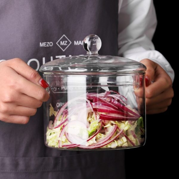 Transparent Glass Bowl Kitchen Cooking Tools - Image 4