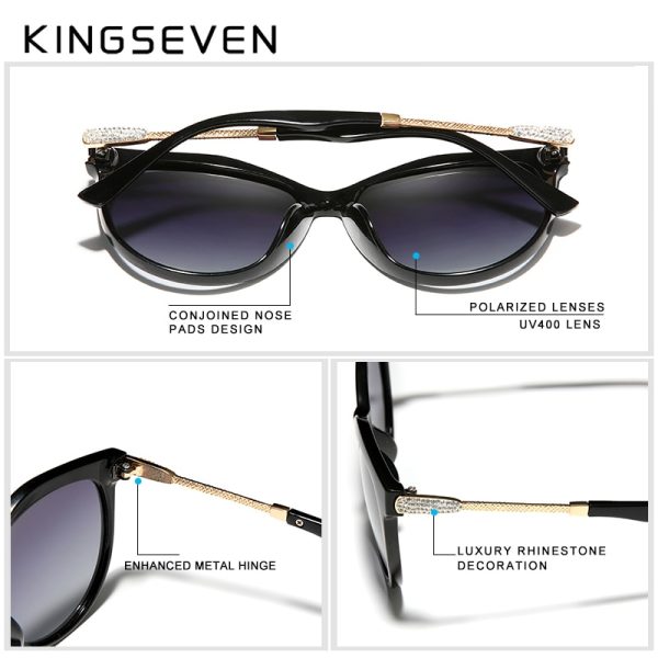 KINGSEVEN 2022 Polarized Women's Sunglasses Gradient Lens - Image 4