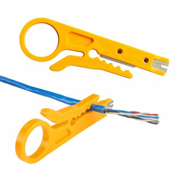 Mini Portable Wire Stripper Knife Crimper Pliers Crimping Tool