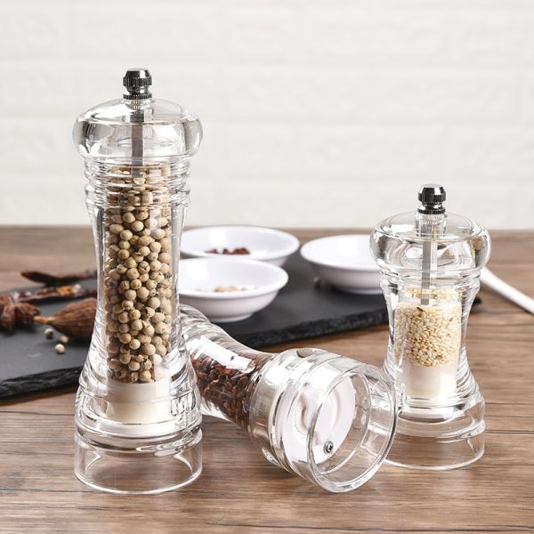 Pepper Grinder- Acrylic Salt and Pepper Shakers Adjustable Coarseness by Ceramic Rotor kitchen accessories - Image 5