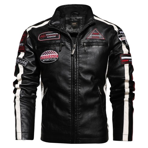 Mens Vintage Motorcycle Jacket - Image 4