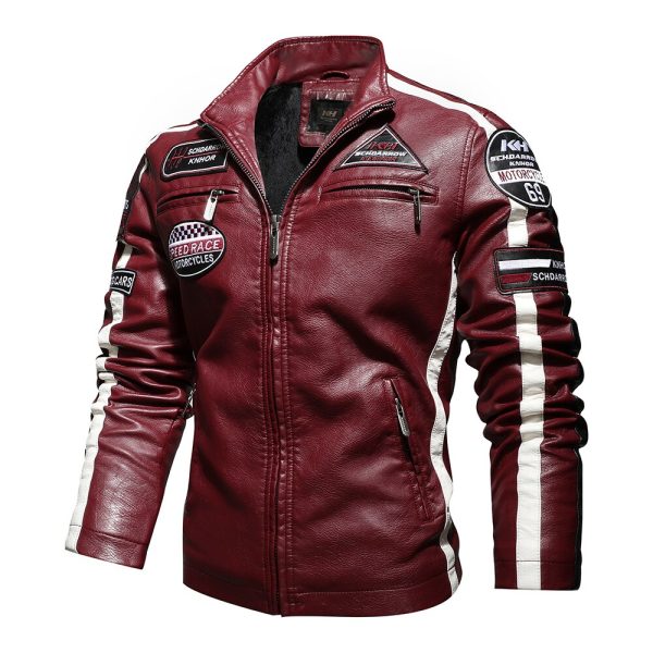 Mens Vintage Motorcycle Jacket - Image 3