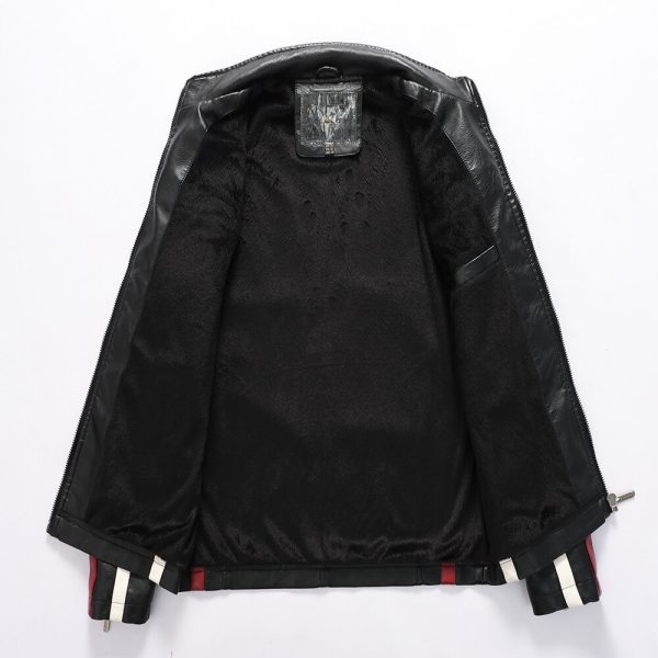 Mens Vintage Motorcycle Jacket - Image 6