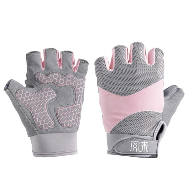 Yoga Bodybuilding Training Breathable Half Finger Bike Gloves - Image 2