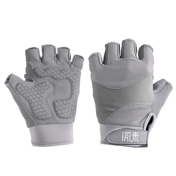 Yoga Bodybuilding Training Breathable Half Finger Bike Gloves - Image 3