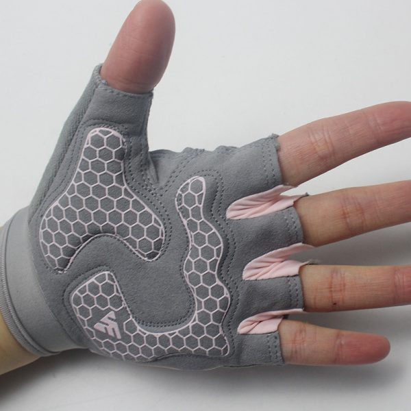 Yoga Bodybuilding Training Breathable Half Finger Bike Gloves - Image 4