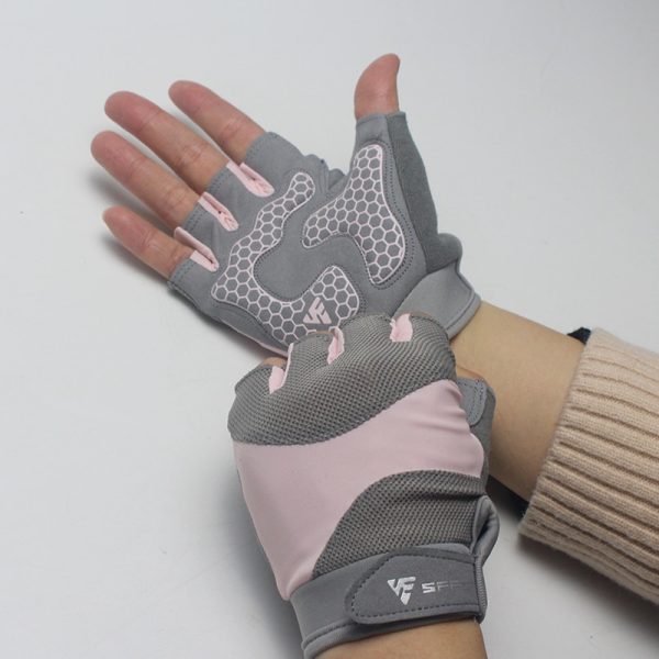 Yoga Bodybuilding Training Breathable Half Finger Bike Gloves - Image 5