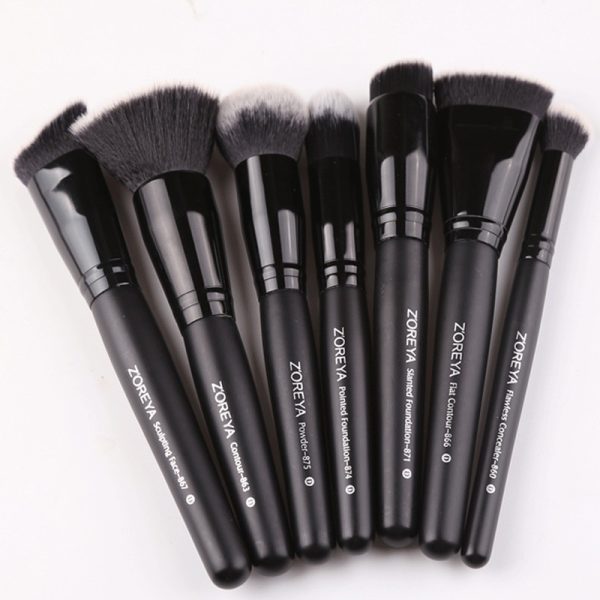 Black Makeup Brushes Set Eye Face Cosmetic - Image 5