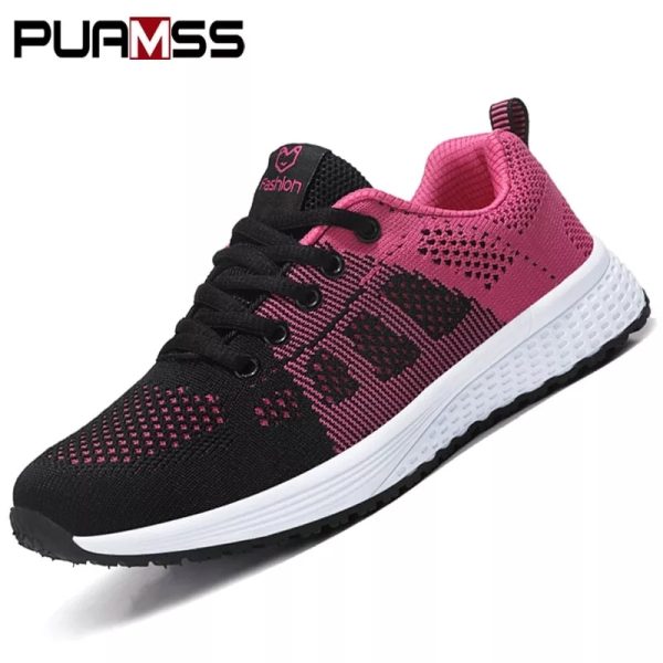 2020 Women Sport Shoes Fashion Platform Sneakers Ladies Spring Winter Flats Running Shoes Woman - Image 2