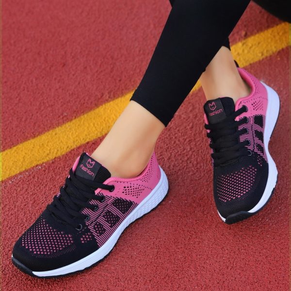 2020 Women Sport Shoes Fashion Platform Sneakers Ladies Spring Winter Flats Running Shoes Woman - Image 4