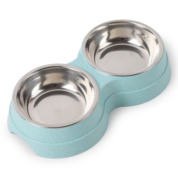 Cat Puppy Feeding Supplies Double Pet Bowls Dog Food Water Feeder Stainless Steel Pet Drinking Dish Feeder Small Dog Accessories - Image 3