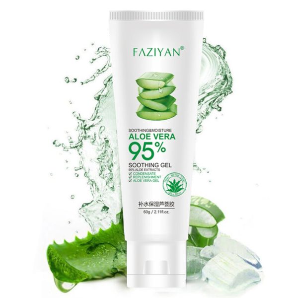 Deep hydration Face Cream Acne Treatment Fade Scars Skincare Aloe Vera Gel Repair After Sunburn Sooth Skin Face Moisturizer 60g - Image 5