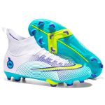 Fashion Soccer Shoes Adult Kids FG/TF Training Sport Football Footwear 2022 High Ankle Football Boots Cleats Grass Size 35-45