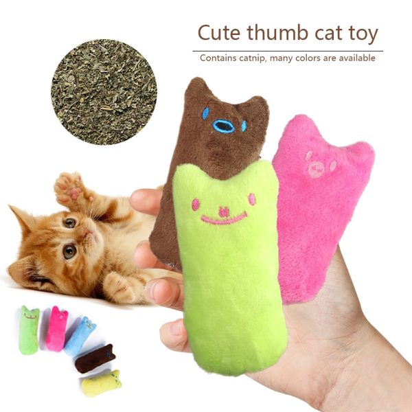 Funny Cat Pet Toys Molar Cleaning Cat Supplies Catnip Mini Plush Toys Fashion Stuffed Interactive Pet Companion Products - Image 2