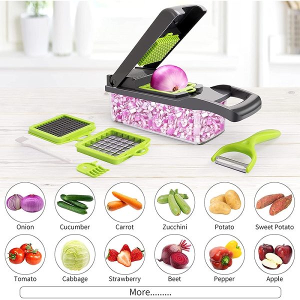 Multifunctional Vegetable Cutter Kitchen Household Circular Vegetable Cutter Grater Hand Slicer Kitchen Tool Home Gadgets - Image 5