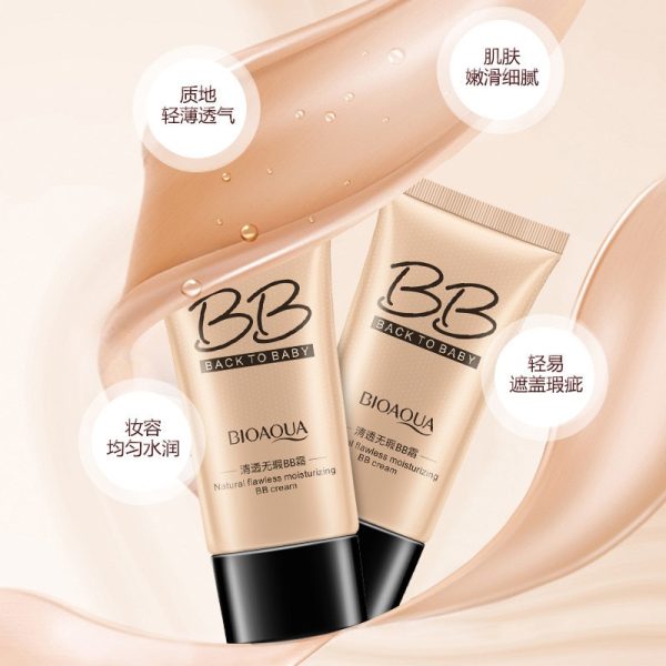 Natural BB Cream Whitening Moisturizing Concealer Nude Foundation Makeup Face Beauty - Image 4