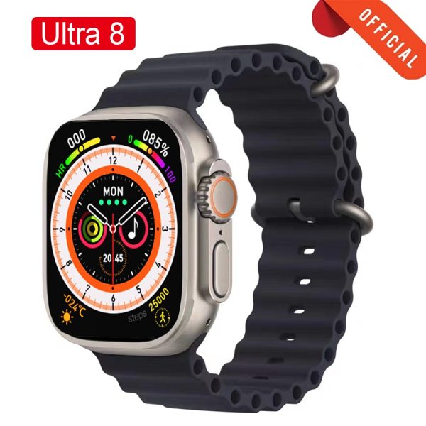 New Smart Watch Ultra 8 NFC GPS Track 49mm Men Women Smartwatch Series 8 Thermometer BluetoothCall Waterproof Sports For Apple