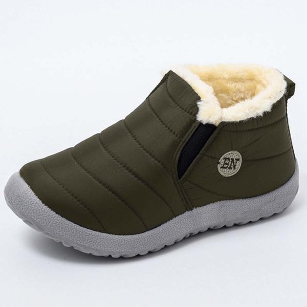 Women's Warm Shoes Casual Snow Platform Boots Cotton Fabric Waterproof Non-Slip Fur Women Boots Winter Female Shoes Botas Mujer - Image 3